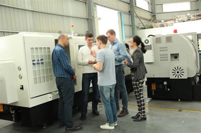 Russian customers visiting factories